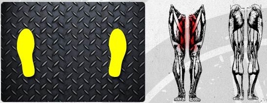 با قرار دادن پاها با فاصله ی بیشتر روی صفحه ی پرس پا(Leg Press)، عضلات داخلی ران را بیشتر 
تحت تمرین قرار می دهید.